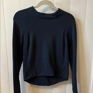 Lululemon Athletica Fitted Blue Long Sleeve Sweatshirt